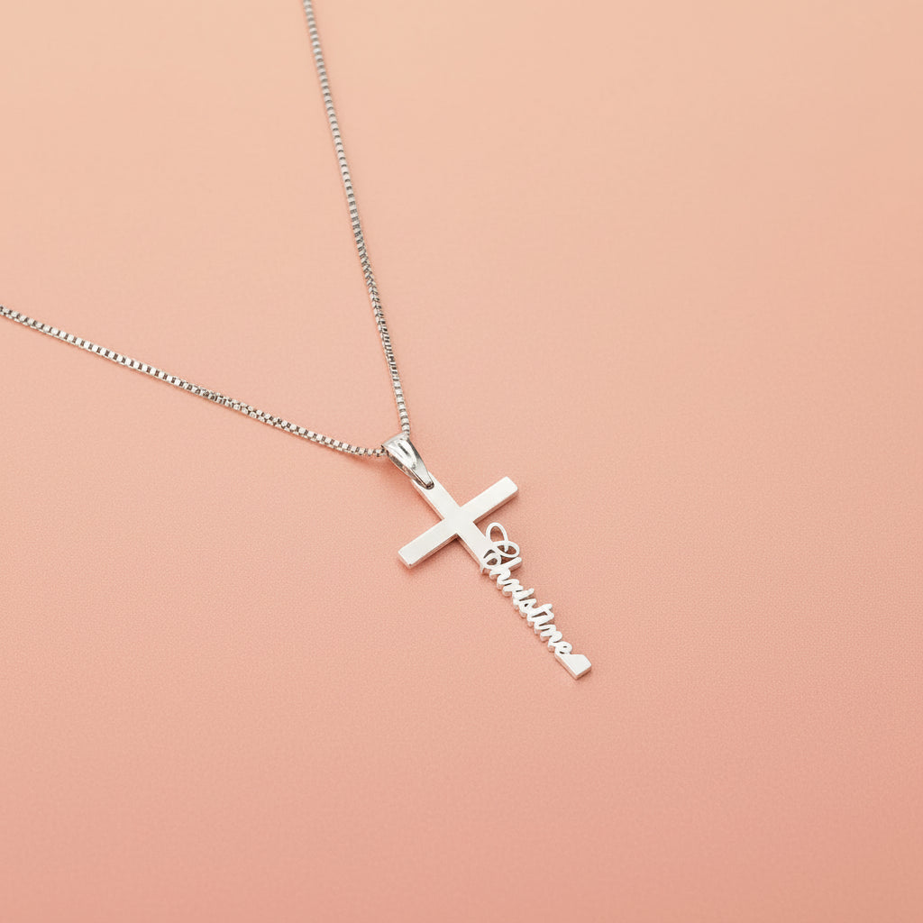 Cross Name Necklace
