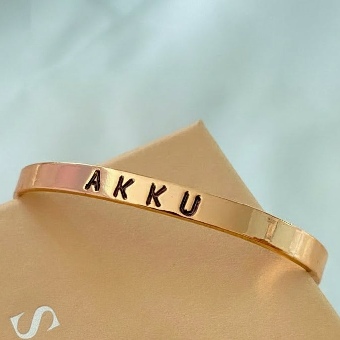 Signature Personalized Engraved Kada Bracelet