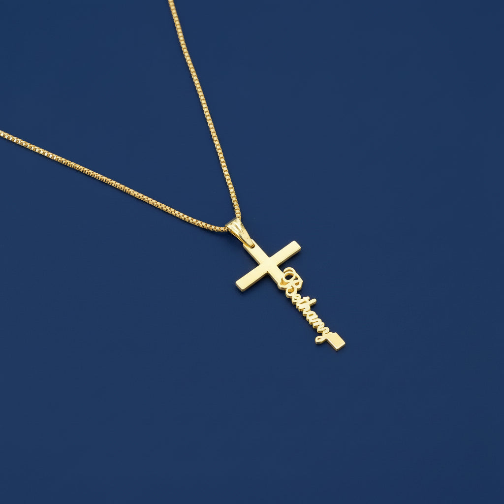 Cross Name Necklace