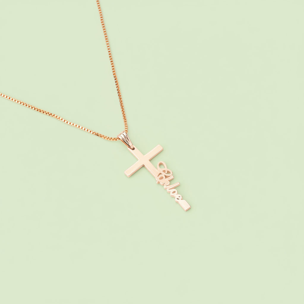Cross Name Necklace