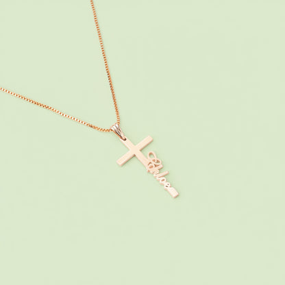 Cross Name Necklace