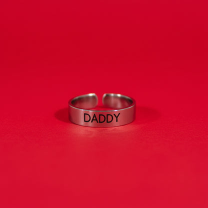 Classic Band Name Ring