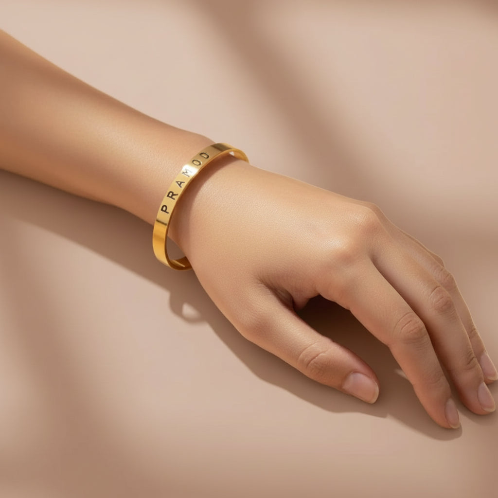 Signature Personalized Engraved Kada Bracelet