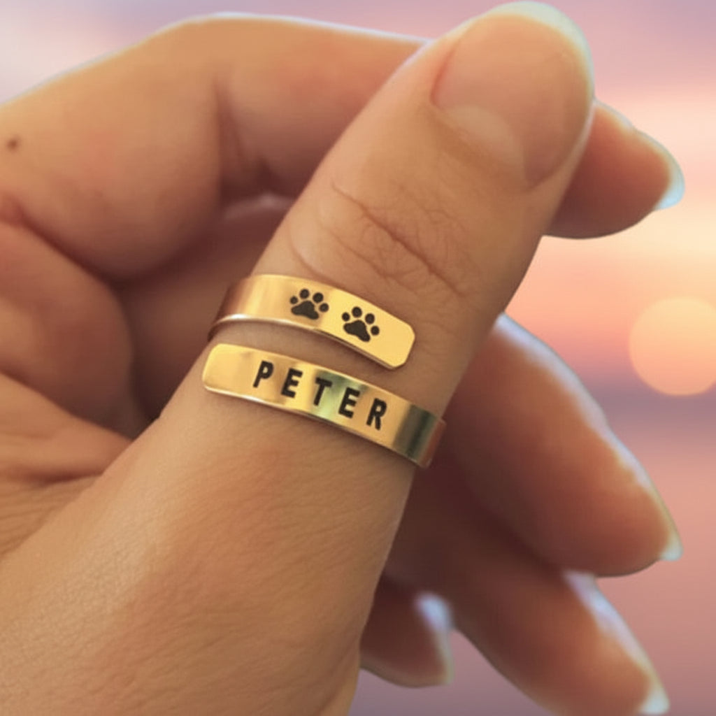 Paw Name Ring