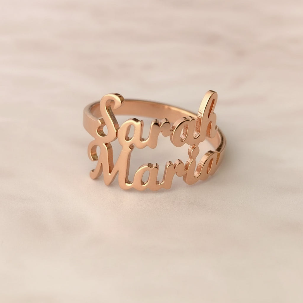 Personalised Couple Name Ring