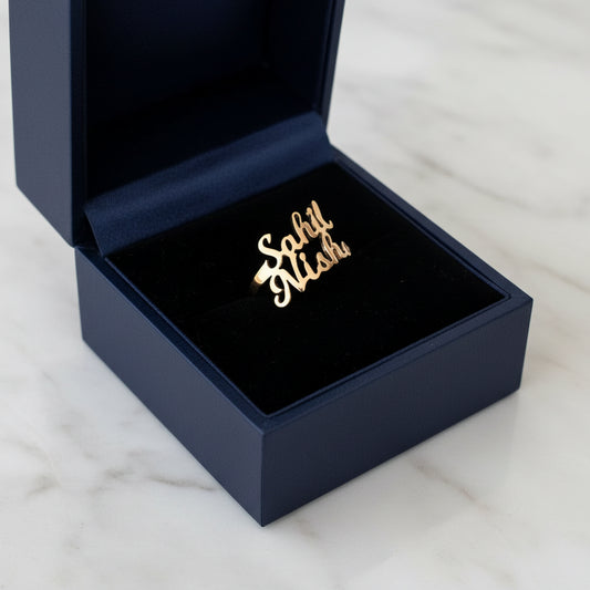 Personalised Couple Name Ring