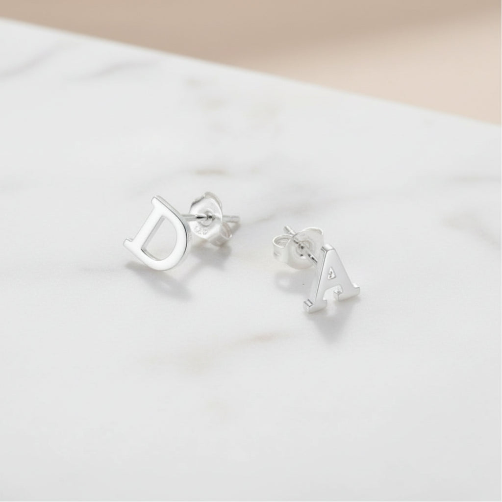 Initial Stud Earring