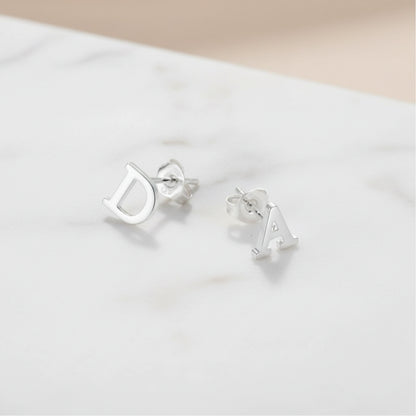 Initial Stud Earring