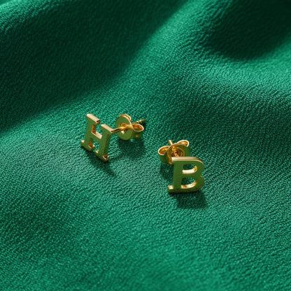 Initial Stud Earring