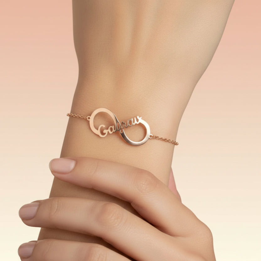 Personalised Infinity Single Name bracelet