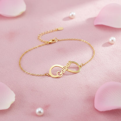 Personalised Infinity Single Name bracelet