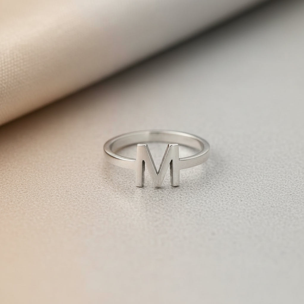 Chic Personalized Initial Statement Ring