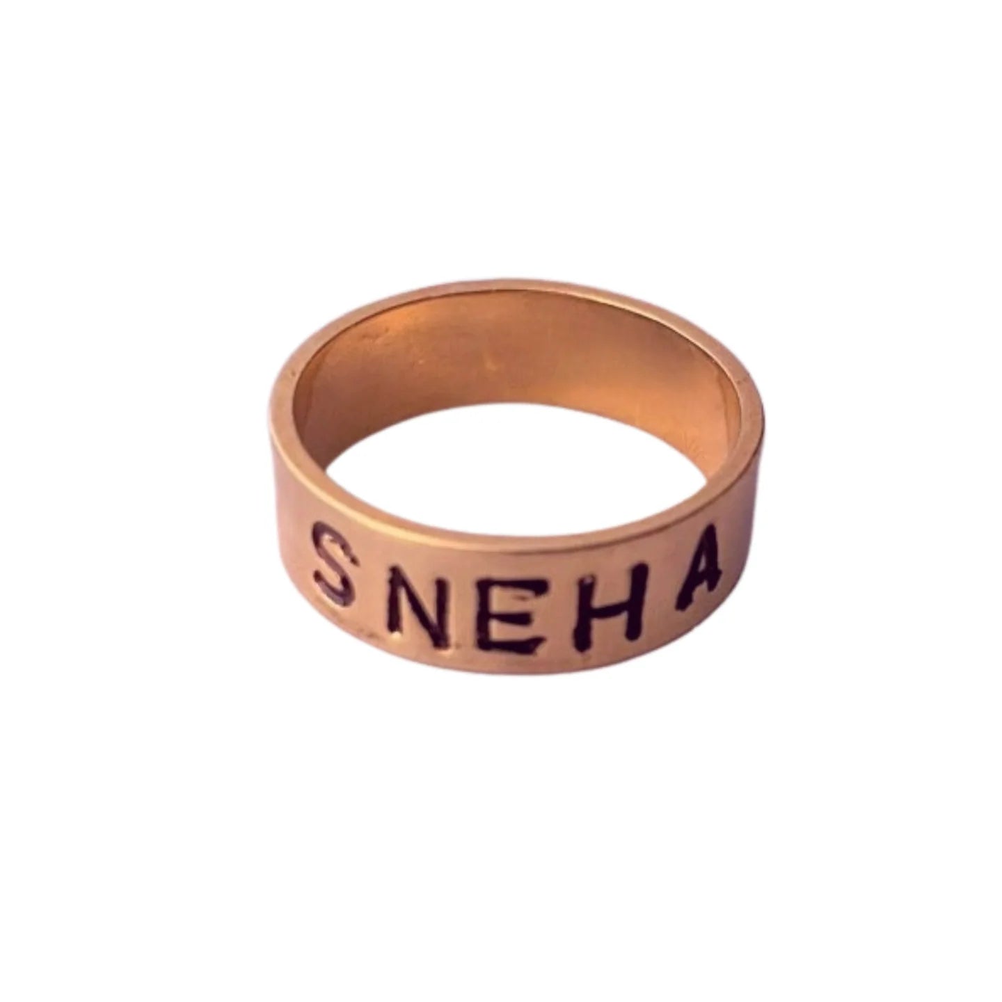 Signature Hand-Stamped Personalized Name Ring