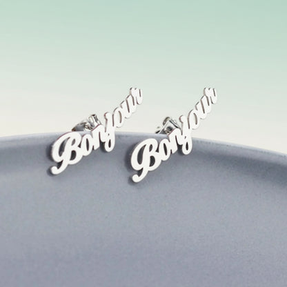 Personalised Name Stud Earrings