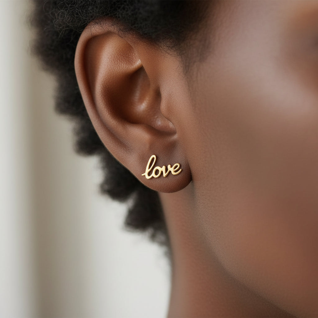 Personalised Name Stud Earrings