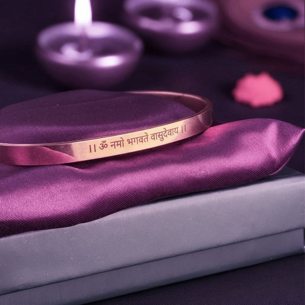 Vasudeva Mantra Kada - Spiritual Bracelet For Him