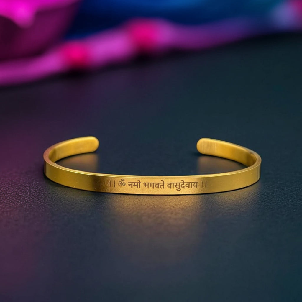 Vasudeva Mantra Kada - Spiritual Bracelet For Him